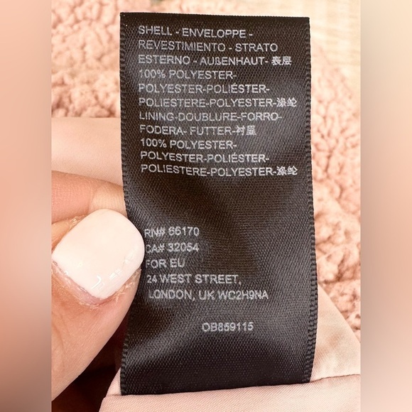 Urban Outfitters Willow Fuzzy Pink Drawstring Teddy Jacket Size Small - Picture 12 of 12